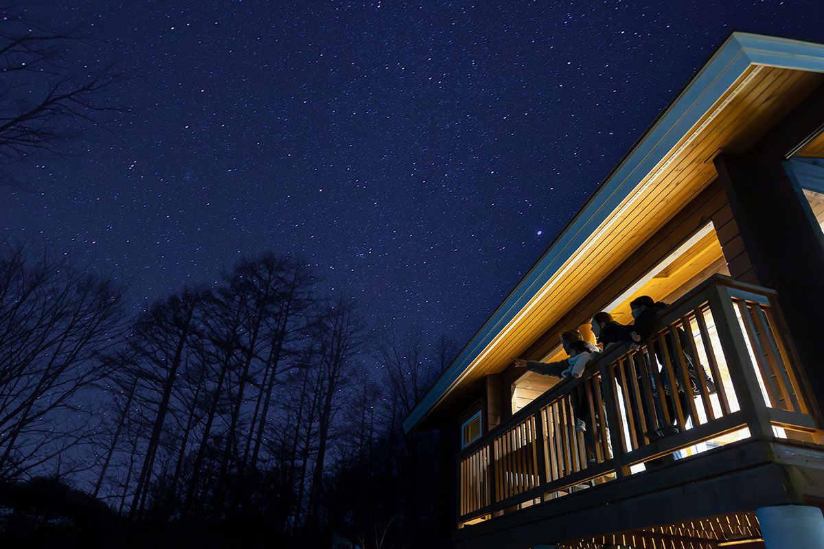 標高1,100ｍで楽しむ星空観賞