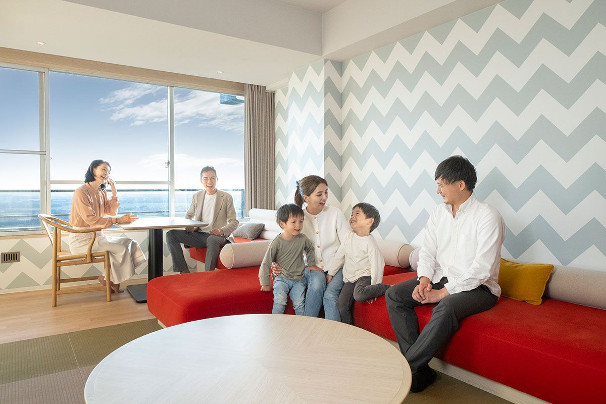 亀の井ホテル 筑波山「絆ファミリースイート パノラマビュー（バス付）」