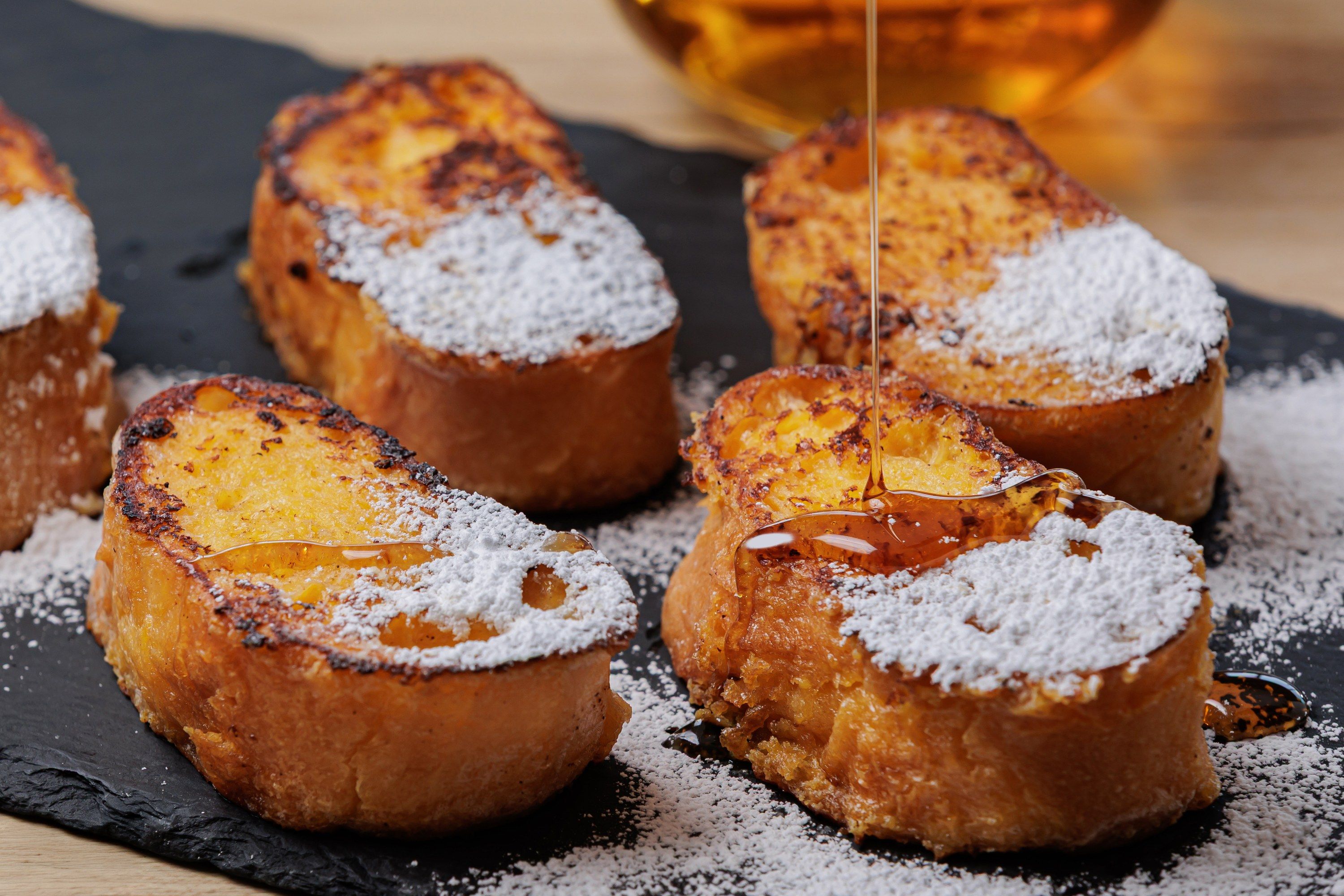 Freshly made French toast