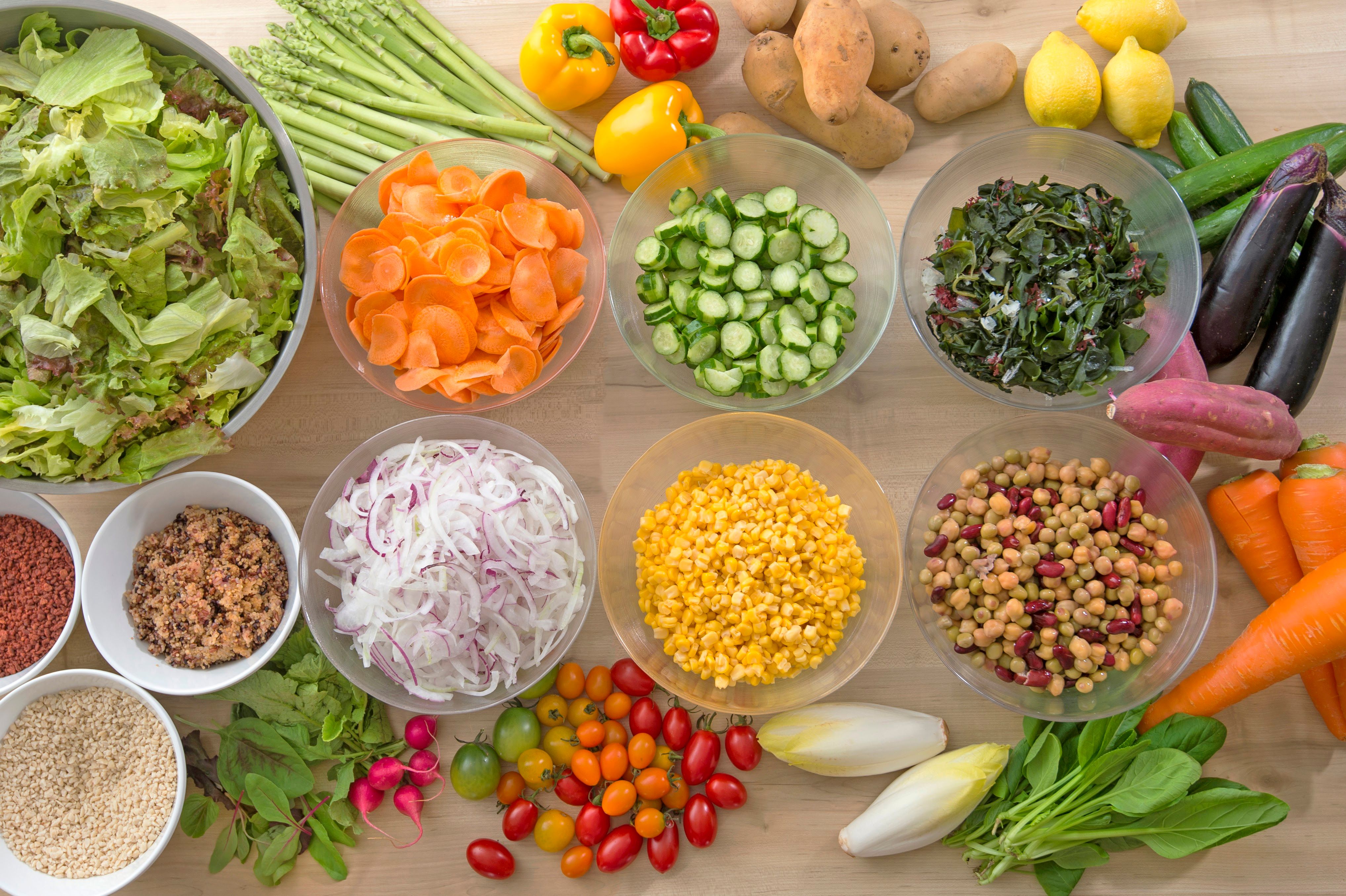 Colorful deli salad