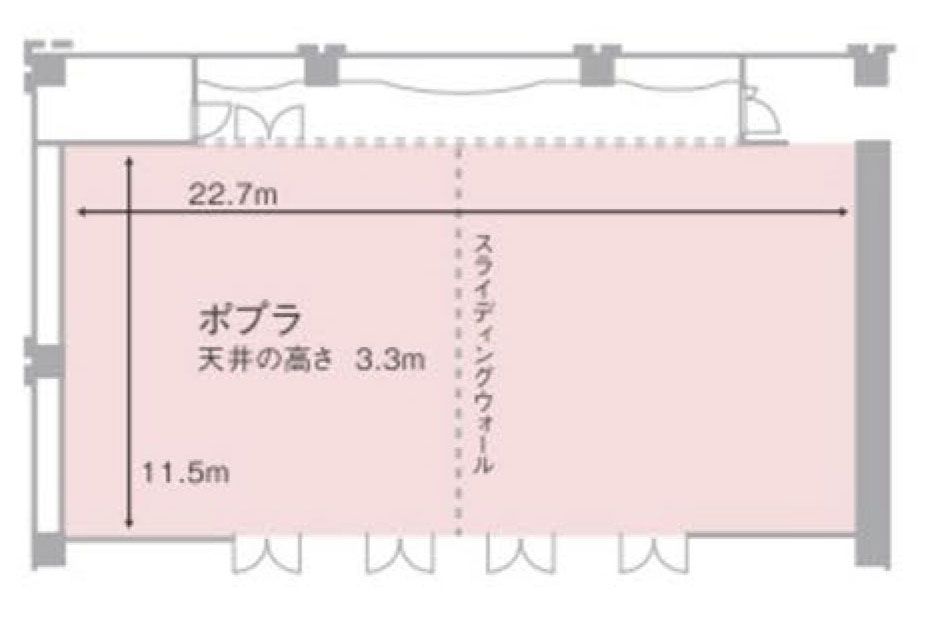 Poplar venue layout map