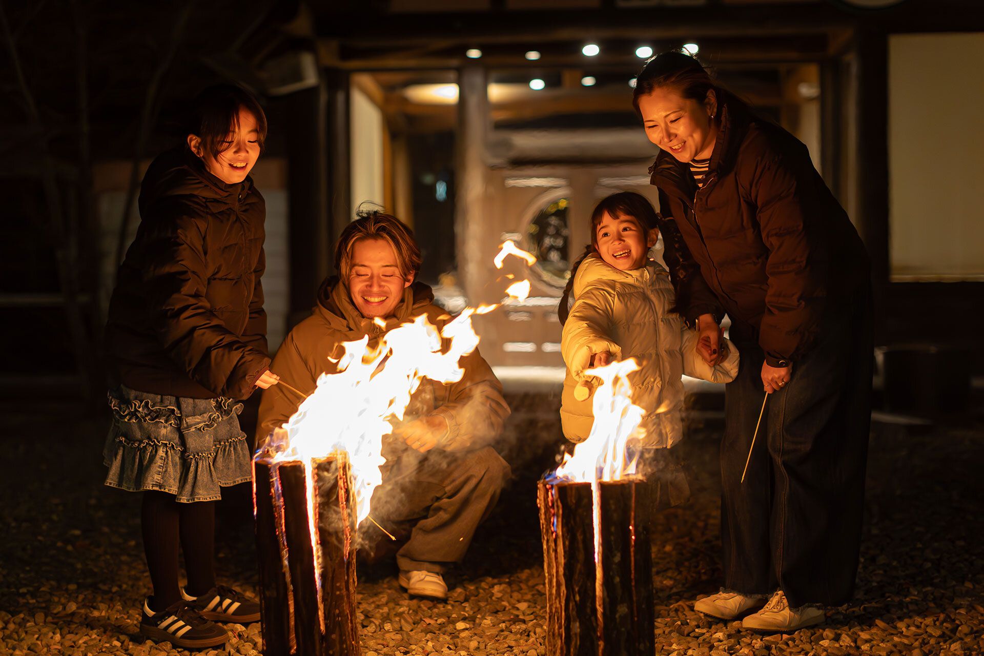 【屋外イベント】スウェーデントーチでマシュマロ焼き体験