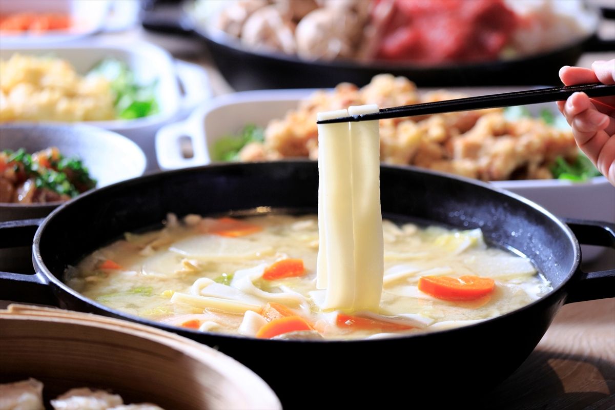 「だんご汁」など、大分料理が楽しめる朝食ビュッフェ