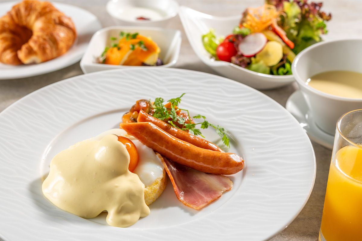 朝食もわんちゃんと一緒