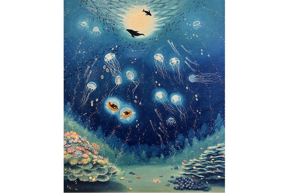 2026年6月1日～ 海洋生物と猫の物語を描くアーティスト「眞白しろ助