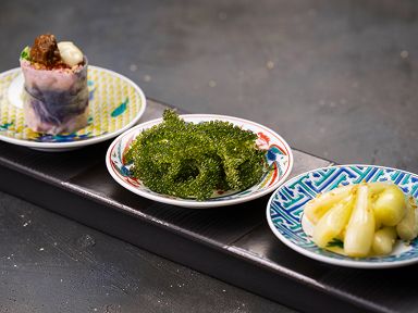 海ぶどう・島らっきょ・生春巻の沖縄タパス