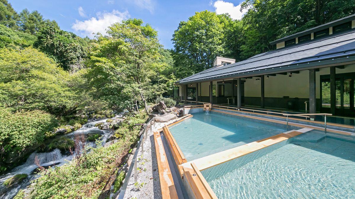 蓼科グランドホテル滝の湯の「滝岩の湯」