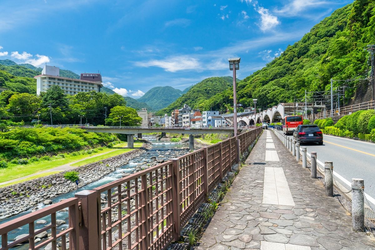 箱根湯本の温泉街