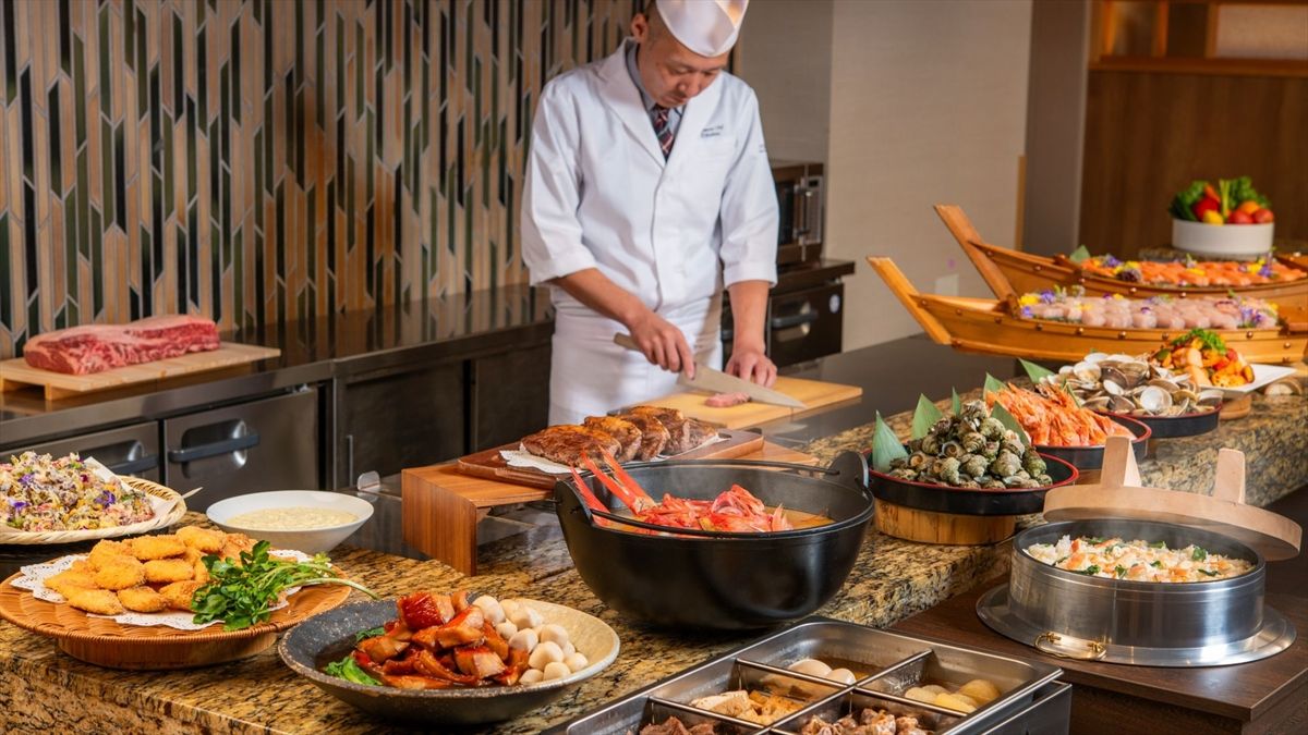 「亀の井ホテル 鴨川」のビュッフェレストラン「Dining はまゆう」