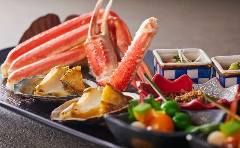 ホテル自慢のカニ料理
