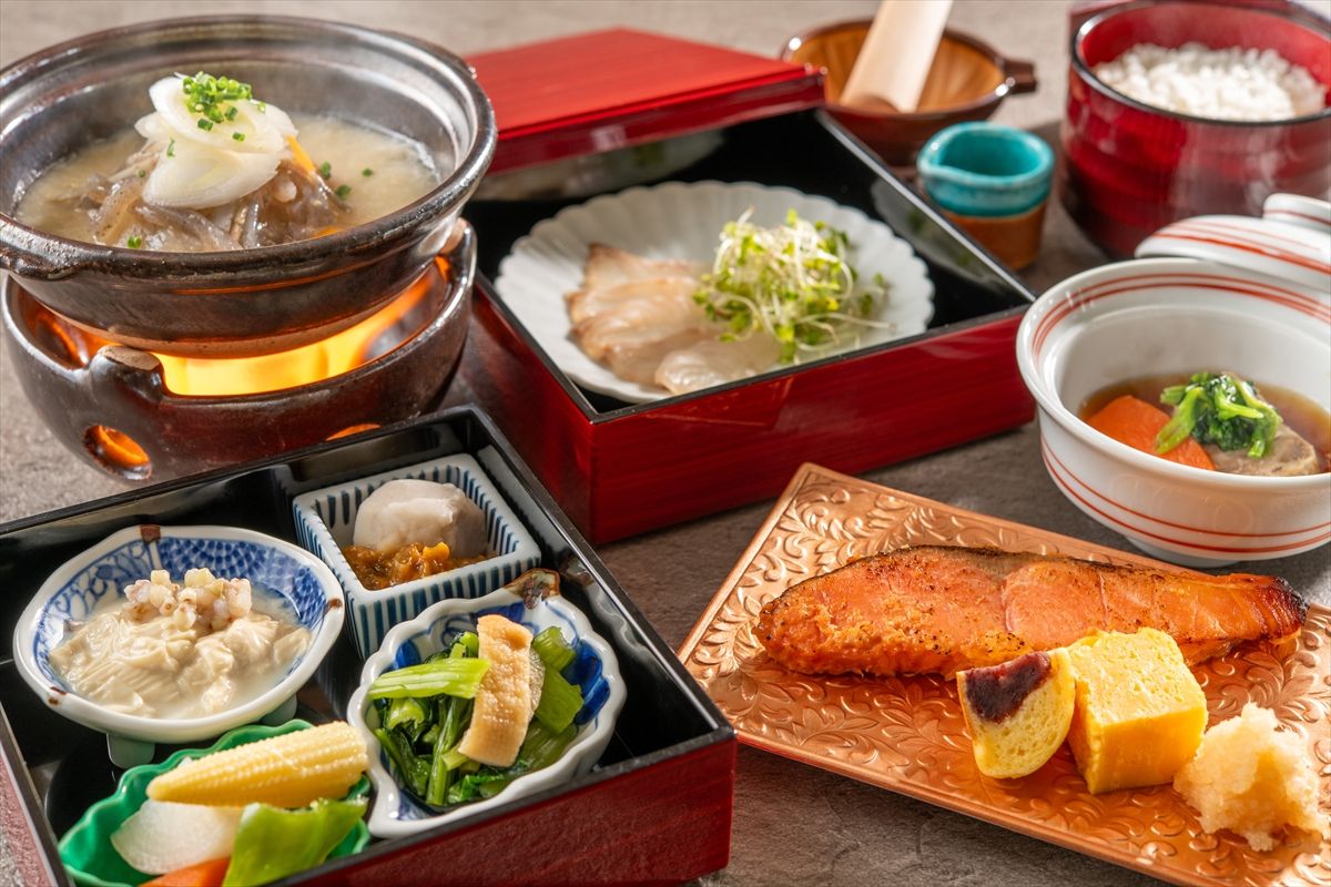 奥多摩 清流リゾート 亀の井ホテル 青梅の「和朝食御膳」