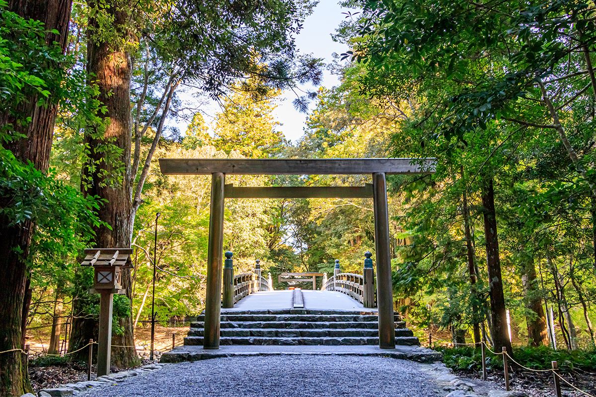 伊勢神宮（内宮）の風日祈宮に通じる風日祈宮橋