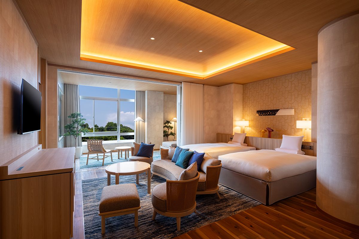 亀の井ホテル 赤穂「デラックスルーム（温泉半露天風呂付）」