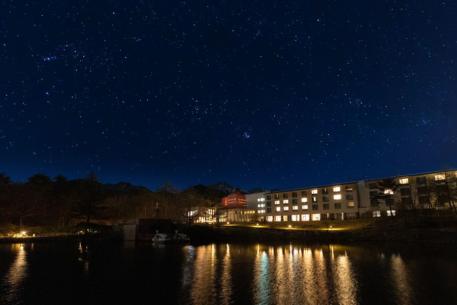 夜の清里高原ホテル