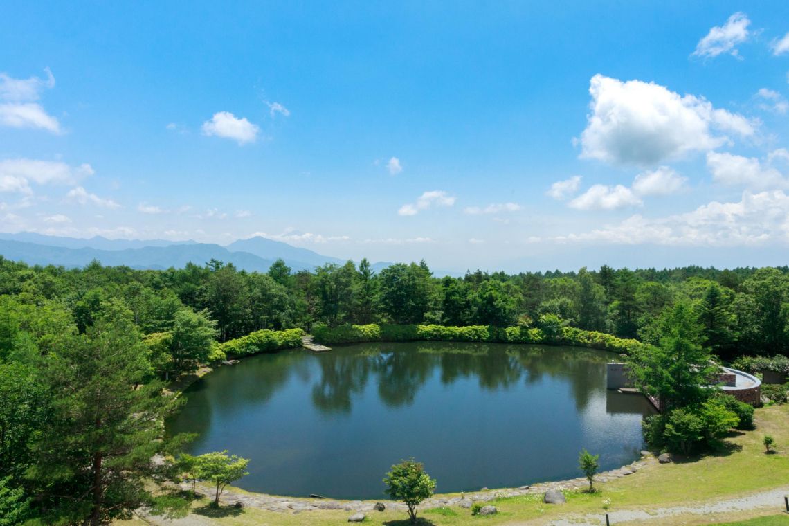 からまつ湖と清里の高原風景