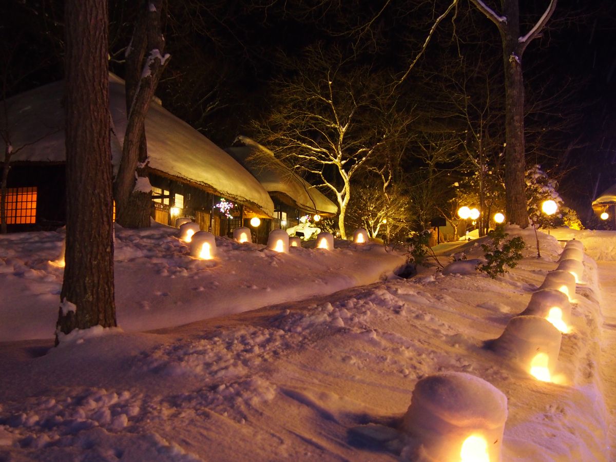 茅草屋顶和雪屋的结合