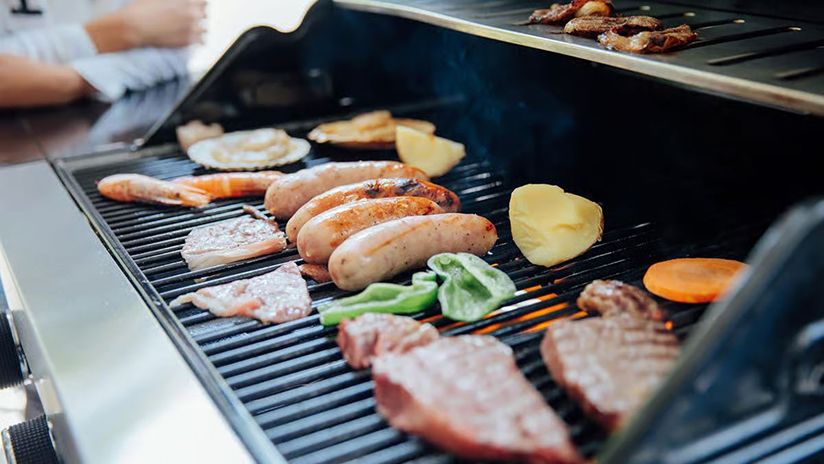 在阳台的星空下，BBQ!